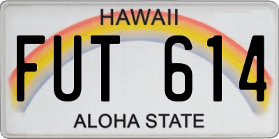 HI license plate FUT614