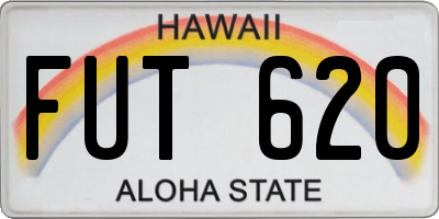 HI license plate FUT620