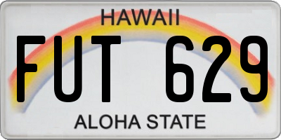 HI license plate FUT629