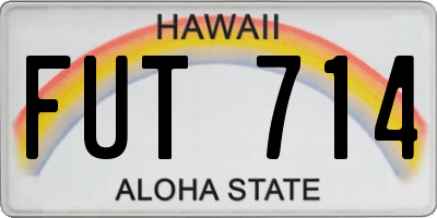 HI license plate FUT714