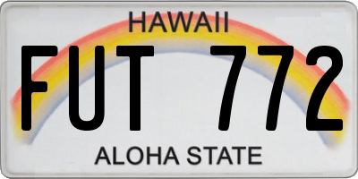 HI license plate FUT772