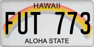 HI license plate FUT773