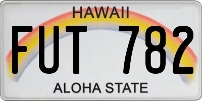 HI license plate FUT782