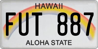 HI license plate FUT887