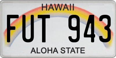 HI license plate FUT943