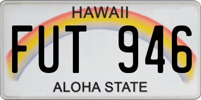 HI license plate FUT946