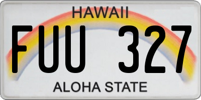 HI license plate FUU327