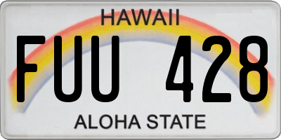 HI license plate FUU428