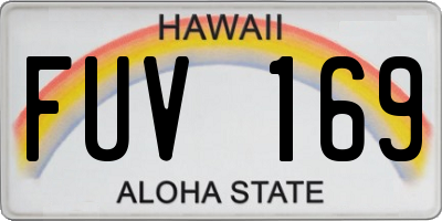 HI license plate FUV169