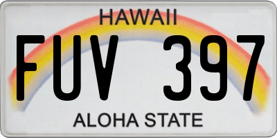 HI license plate FUV397