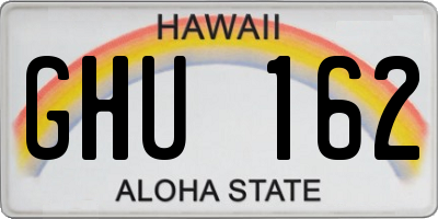 HI license plate GHU162
