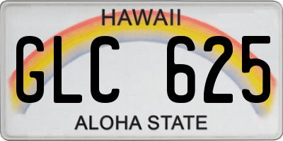HI license plate GLC625