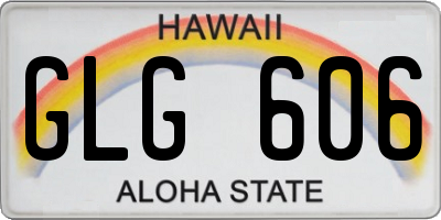 HI license plate GLG606