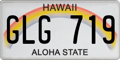 HI license plate GLG719