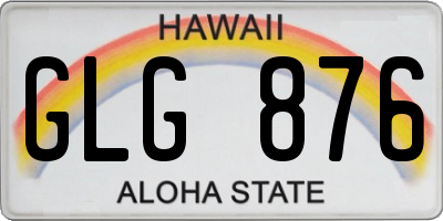 HI license plate GLG876