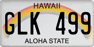 HI license plate GLK499