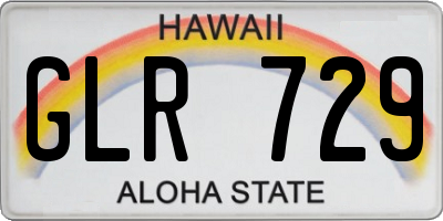 HI license plate GLR729