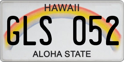 HI license plate GLS052