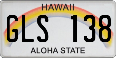 HI license plate GLS138