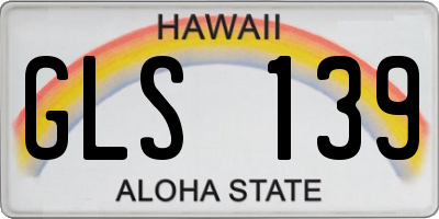 HI license plate GLS139