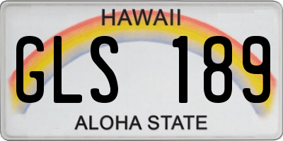 HI license plate GLS189