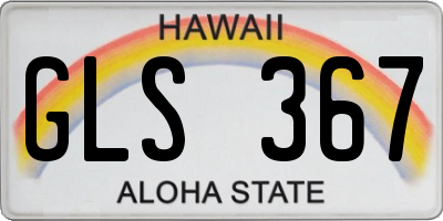 HI license plate GLS367
