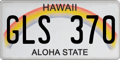 HI license plate GLS370