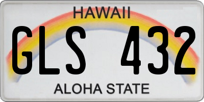 HI license plate GLS432