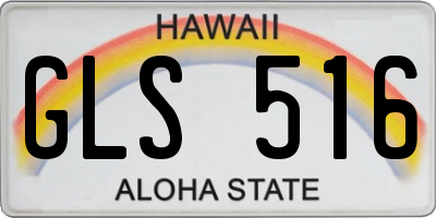 HI license plate GLS516