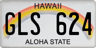 HI license plate GLS624