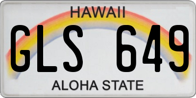 HI license plate GLS649