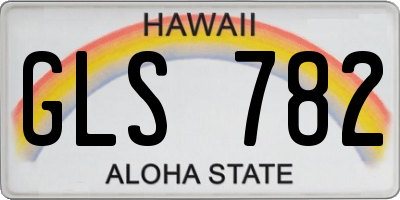 HI license plate GLS782