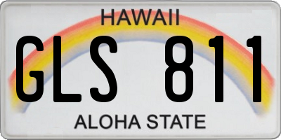 HI license plate GLS811