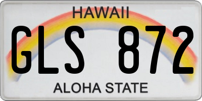 HI license plate GLS872