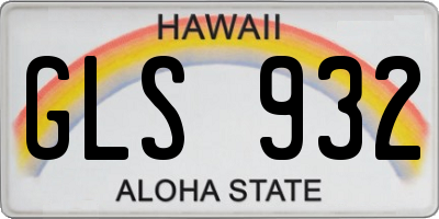 HI license plate GLS932