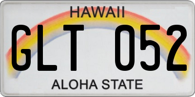 HI license plate GLT052