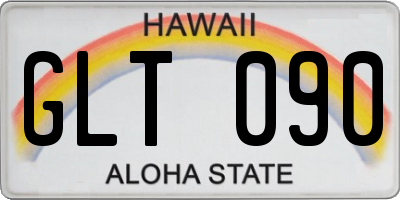 HI license plate GLT090