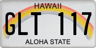 HI license plate GLT117