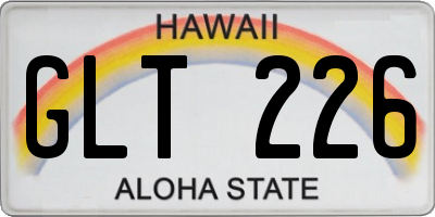 HI license plate GLT226
