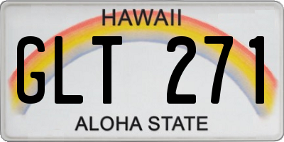 HI license plate GLT271