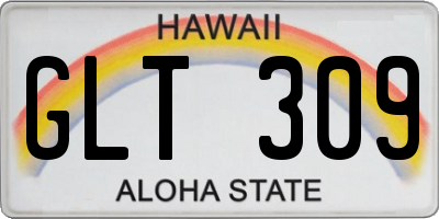 HI license plate GLT309
