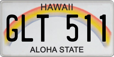 HI license plate GLT511