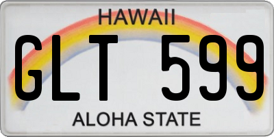 HI license plate GLT599