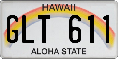 HI license plate GLT611