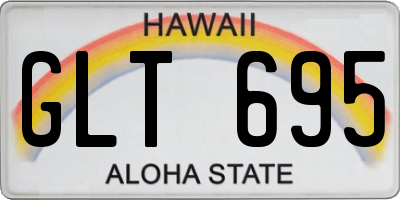 HI license plate GLT695
