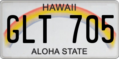 HI license plate GLT705
