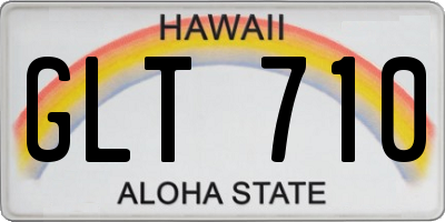 HI license plate GLT710