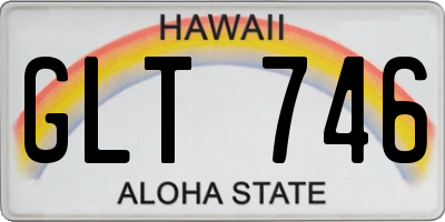 HI license plate GLT746
