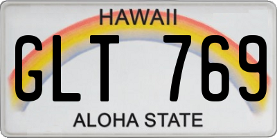 HI license plate GLT769