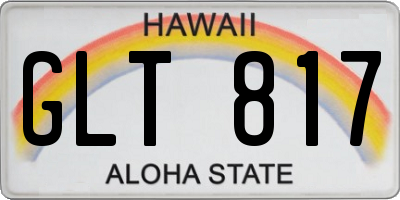 HI license plate GLT817